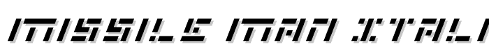 Missile Man Italic font